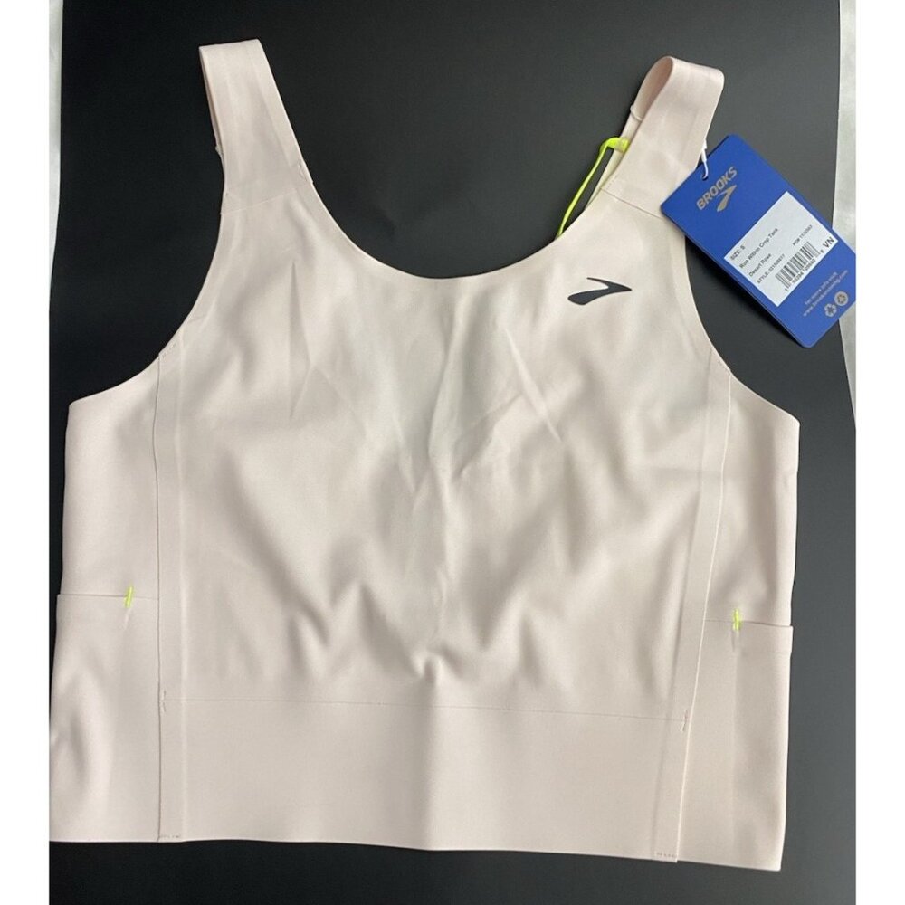 Brooks Women's White High-Support Sports Bra - Picture 7 of 10